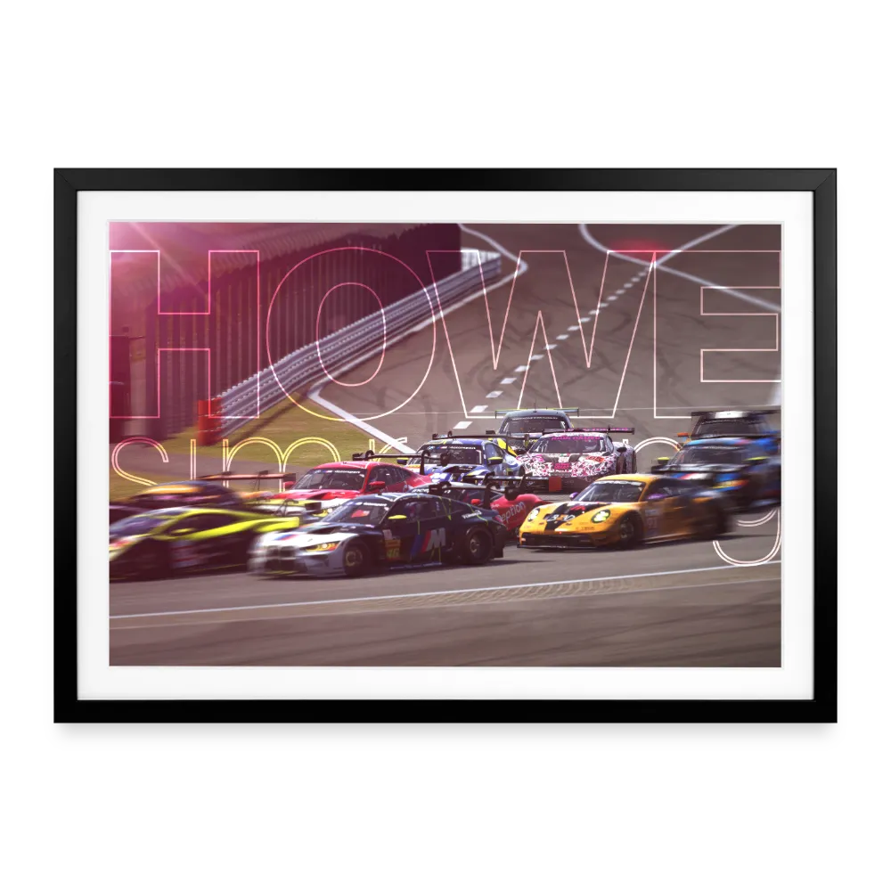 HOWE Gerahmtes Poster (69 × 49 cm)